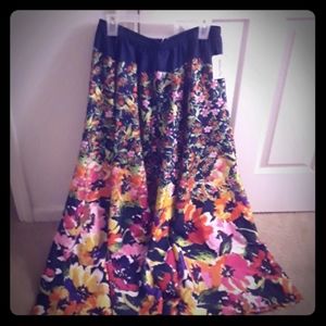 Cupio Long Floral Skirt